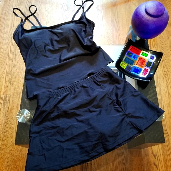 Raya Sun 2 Piece Missy Size 10 Black Tankini - Picture 12 of 12